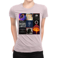 The Score All Albums And Popular Singles And Eps Ladies Fitted T-shirt | Artistshot