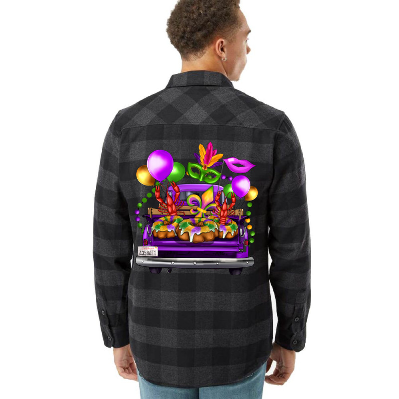 Mardi Gras Farm Truck Flannel Shirt | Artistshot