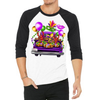 Mardi Gras Farm Truck 3/4 Sleeve Shirt | Artistshot