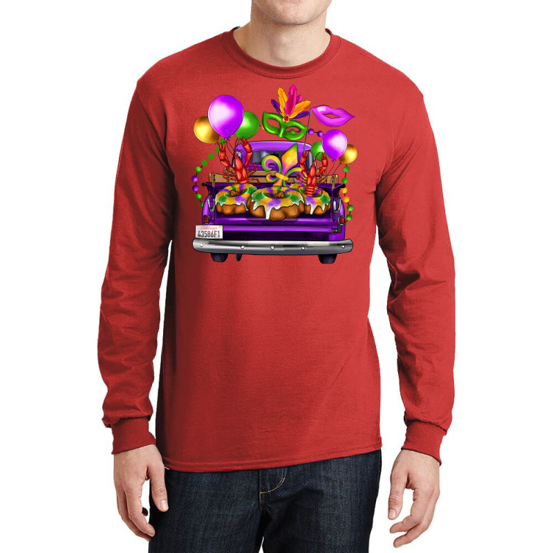 Mardi Gras Farm Truck Long Sleeve Shirts | Artistshot