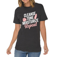 Cleanse Tone Moisturize Repeat Esthetician Gift Vintage T-shirt | Artistshot