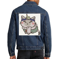 Meow Men Denim Jacket | Artistshot