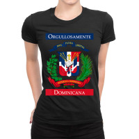 Trending Orgullosamente Dominicana Dominican Flag Ladies Fitted T-shirt | Artistshot