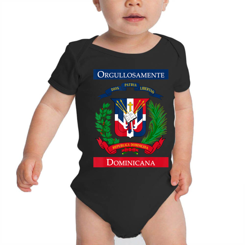 Trending Orgullosamente Dominicana Dominican Flag Baby Bodysuit by yumgaugeteuda | Artistshot