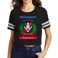 Trending Orgullosamente Dominicana Dominican Flag Scorecard Crop Tee | Artistshot