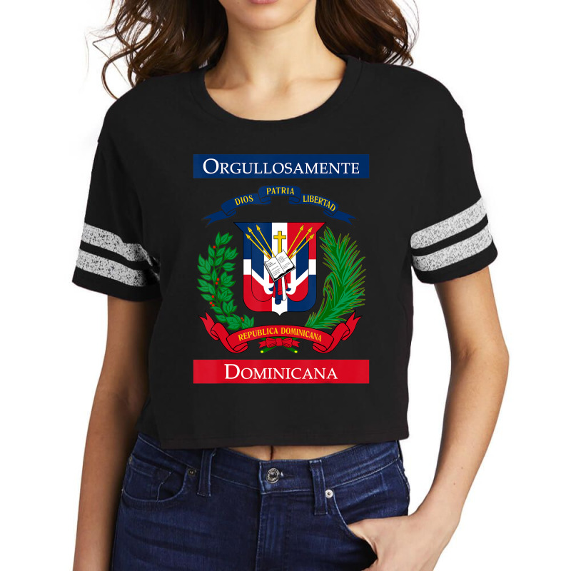 Trending Orgullosamente Dominicana Dominican Flag Scorecard Crop Tee by yumgaugeteuda | Artistshot