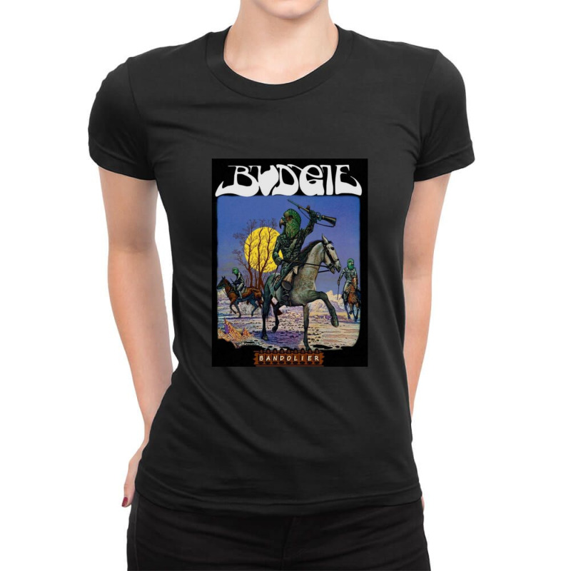 Budgie Bandolier Classic Ladies Fitted T-Shirt by AnthonyNone | Artistshot