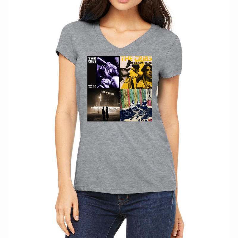 The Cribs  Albums Women's V-Neck T-Shirt by mbamihvatumi | Artistshot