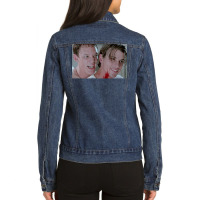 Scream Horror Movie Billy And Stu Ladies Denim Jacket | Artistshot