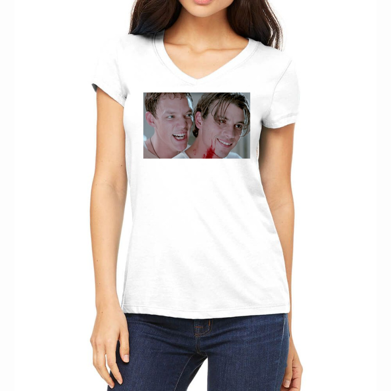 Scream Horror Movie Billy And Stu Women's V-Neck T-Shirt by vekocalceve | Artistshot