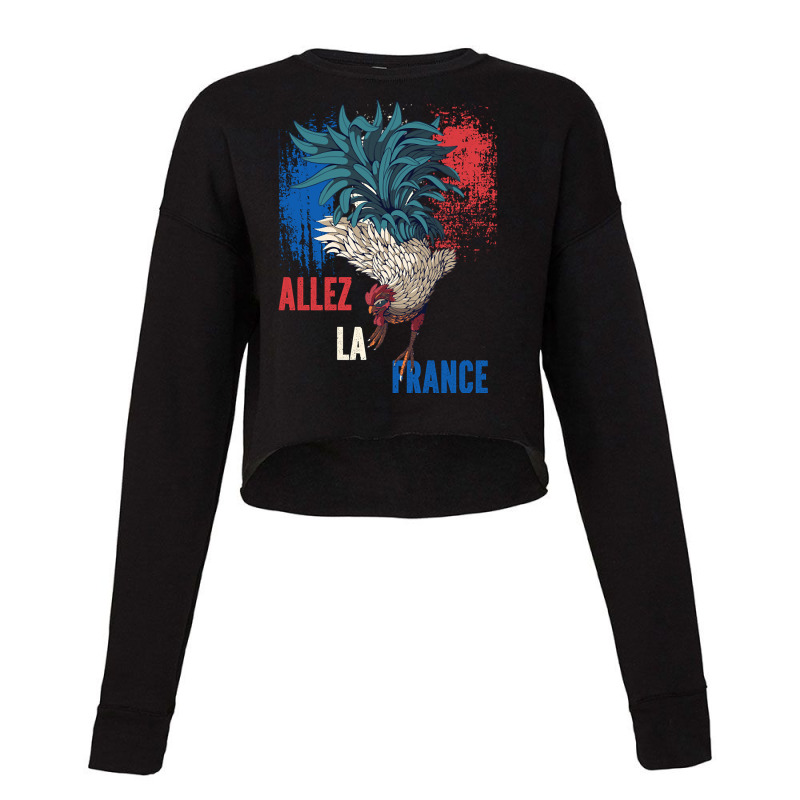 Trending France Coq French Flag Cropped Sweater by bummercaught | Artistshot