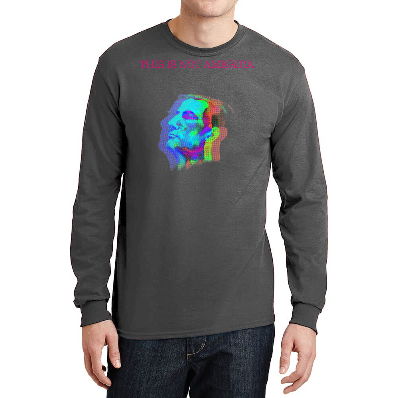 This Is Not America   Claes Bang (neon) Long Sleeve Shirts by wilyamrotsenu | Artistshot