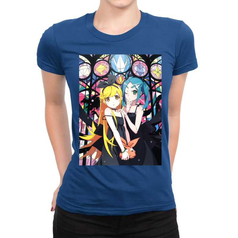 Monogatari Series   Shinobu & Otsugi Ladies Fitted T-Shirt by avilesjorhama | Artistshot