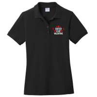 Sister Is My Valentine Gift For Her Funny Gift From Brother Ladies Polo Shirt | Artistshot