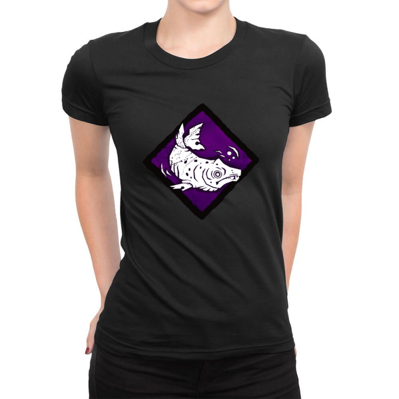 Red Herring Hq Diamond Perk Inspired Splash Art Ladies Fitted T-shirt | Artistshot