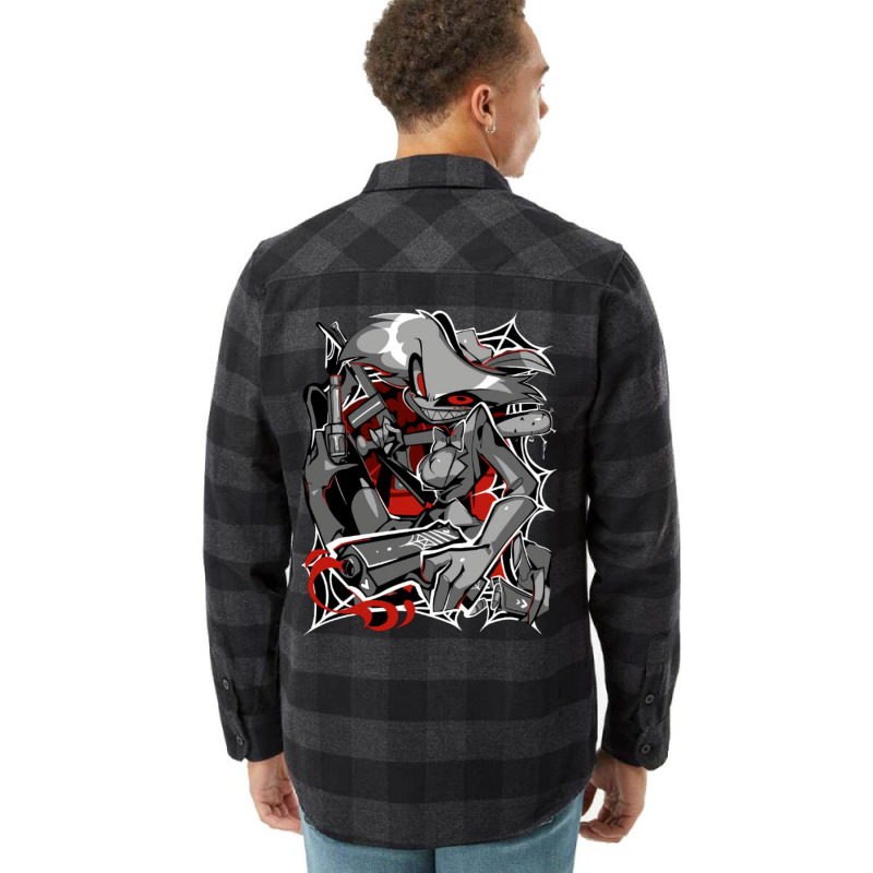 Angel Dust Demon Design   Hazbin Hotel Flannel Shirt by daniyaonan9 | Artistshot