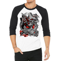 Angel Dust Demon Design   Hazbin Hotel 3/4 Sleeve Shirt | Artistshot