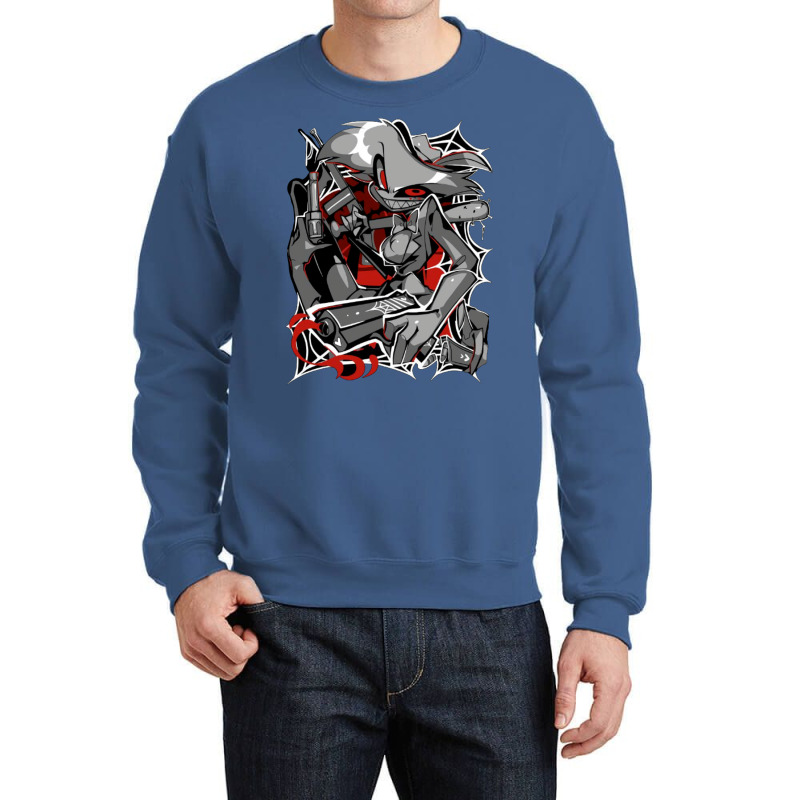 Angel Dust Demon Design   Hazbin Hotel Crewneck Sweatshirt by daniyaonan9 | Artistshot