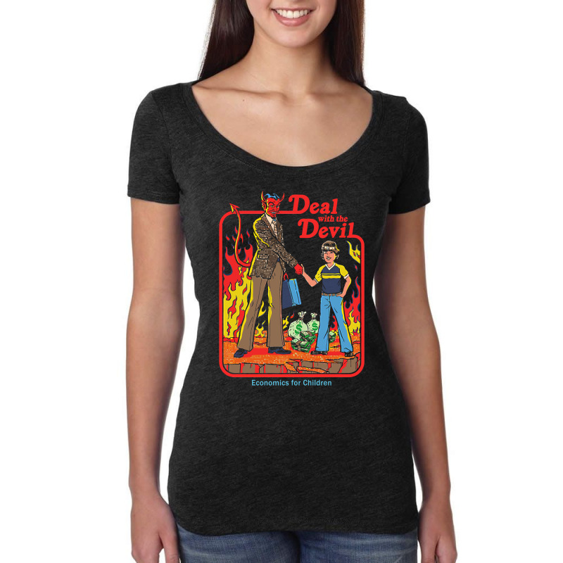 Deal With The Devil Economics For Children Women's Triblend Scoop T-shirt by pailoyyunk3 | Artistshot