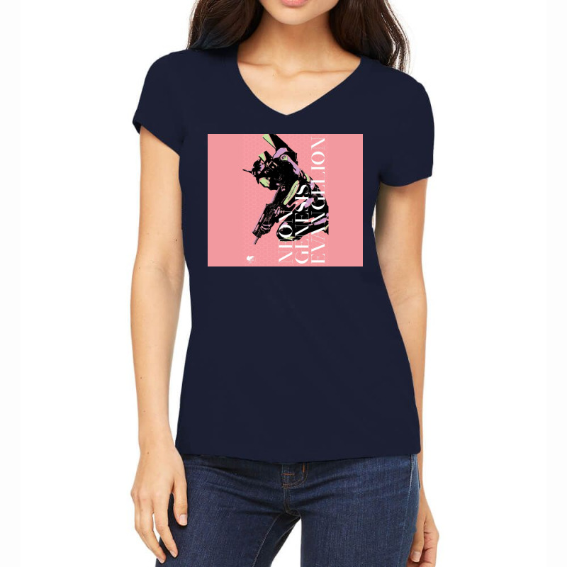 Neon Genesis Evangelion 8 Women's V-Neck T-Shirt by shafaqrabohz | Artistshot