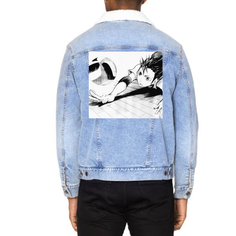 Nishinoya Unisex Sherpa-lined Denim Jacket | Artistshot