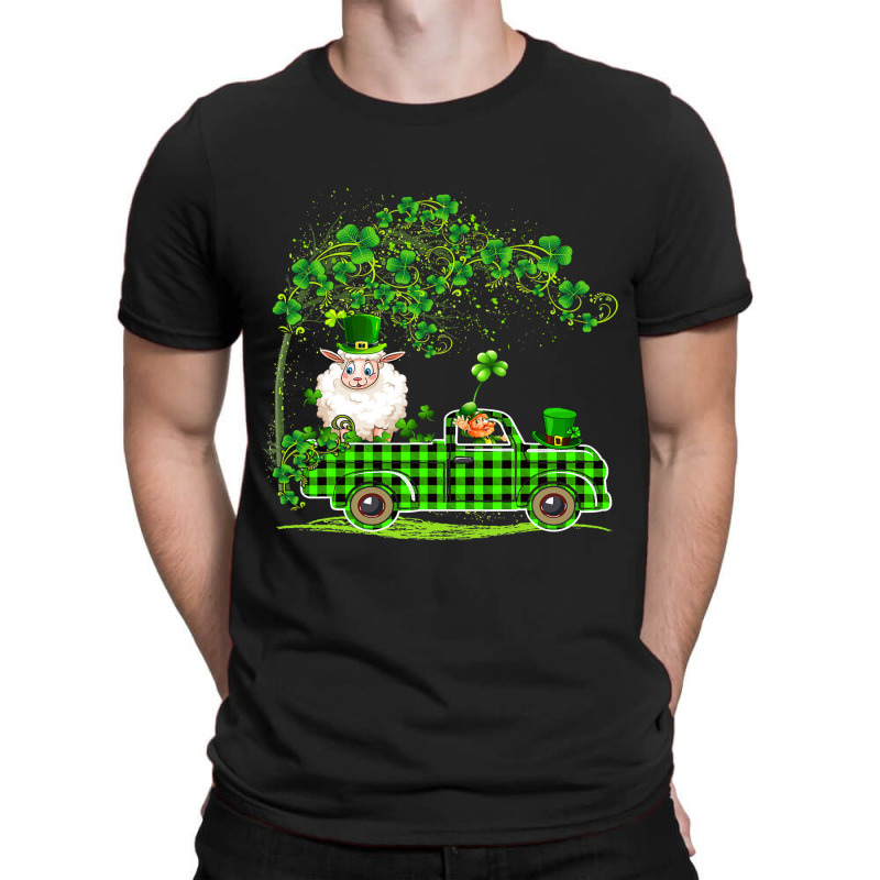 Dabbing Sheep Green Plaid Pickup St. Patricks Day Shamrock 224 T-shirt | Artistshot