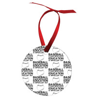 Education Important Baseball Importanter Ornament | Artistshot