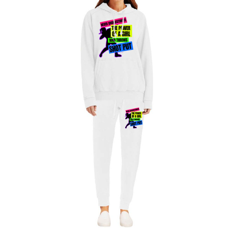 Track And Field Girl Power Shot Put Thrower Hoodie & Jogger set by ROXANZALEZ | Artistshot