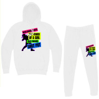 Track And Field Girl Power Shot Put Thrower Hoodie & Jogger Set | Artistshot