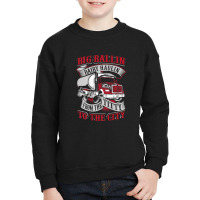 Big Ballin Dairy Hallin Titty To City Cow Milk Truck Driver Youth Sweatshirt | Artistshot