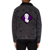 Resilience Hq Diamond Perk Inspired Splash Art Unisex Sherpa-lined Denim Jacket | Artistshot