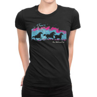 Run Wild And Free Running Horses Silhouettes Thunderstorm T Shirt Ladies Fitted T-shirt | Artistshot