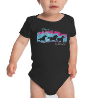 Run Wild And Free Running Horses Silhouettes Thunderstorm T Shirt Baby Bodysuit | Artistshot