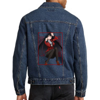 Yumeko Jabami Red Edgy Overload Men Denim Jacket | Artistshot