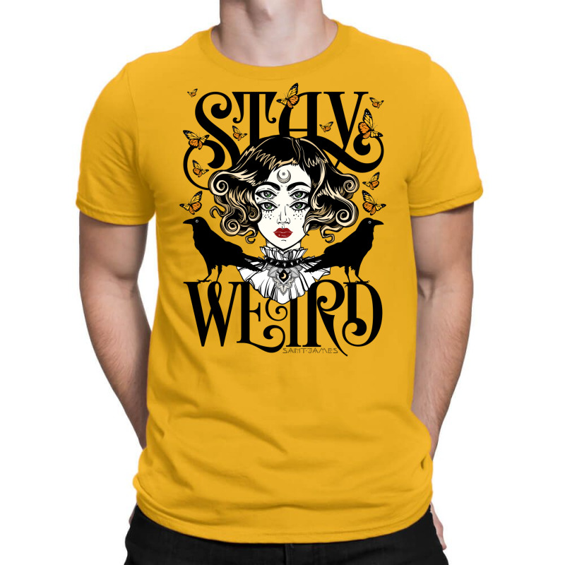 Rose And The Ravens {stay Weird} Colour Version T-shirt | Artistshot