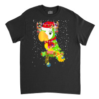 Funny Christmas Gift For Cat Lover T  Shirt Santa Parrot Gorgeous Rein Classic T-shirt | Artistshot