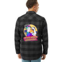 Thyroid Warrior Unbreakable Women Thyroid Awareness Flannel Shirt | Artistshot