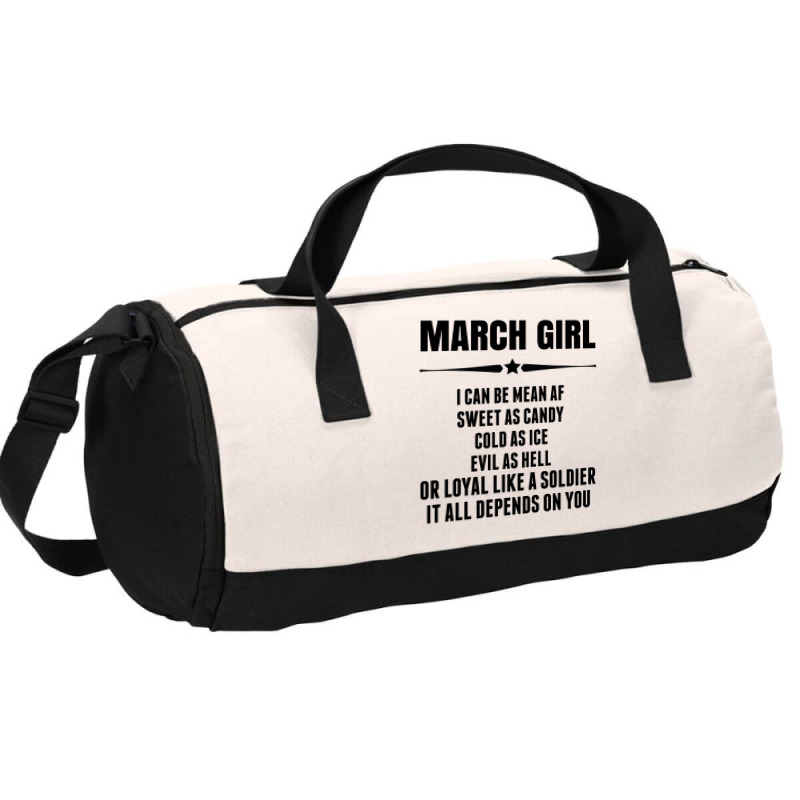 Super March Girl Duffel Bag | Artistshot