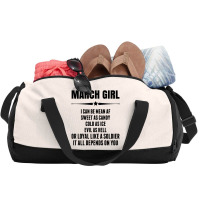 Super March Girl Duffel Bag | Artistshot