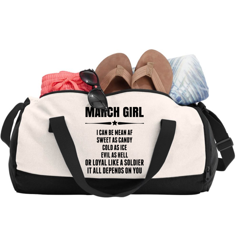 Super March Girl Duffel Bag | Artistshot