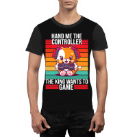 Gaming Hand Me The Controller King Graphic T-shirt | Artistshot