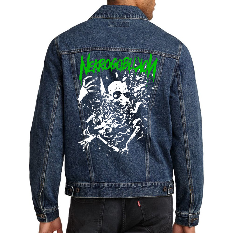 Nekrogoblikon Merch Nekrogoblikon Gift Halloween Day Men Denim Jacket by mrirtstruppg | Artistshot