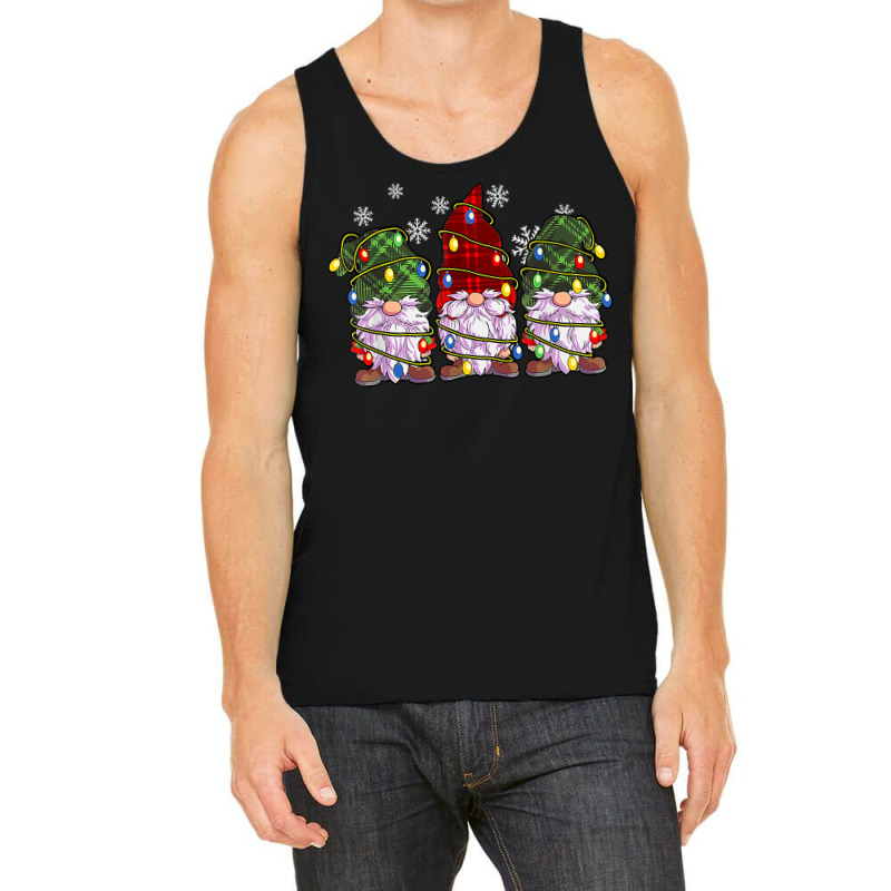 Three Gnomes Shirt Men Women Buffalo Plaid Red Christmas T Shirt Tank Top | Artistshot