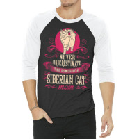 Womens Power Of Siberian Cat Mom 3/4 Sleeve Shirt | Artistshot