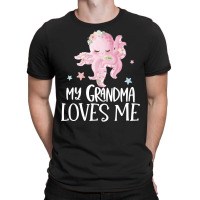 Pink Octopus My Grandma Loves Me T-shirt | Artistshot