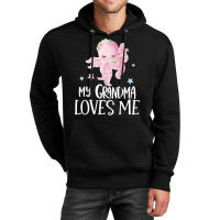 Pink Octopus My Grandma Loves Me Unisex Hoodie | Artistshot