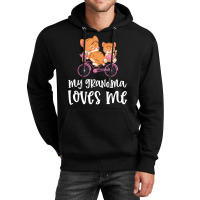 Tigers On Bike My Grandma Loves Me Unisex Hoodie | Artistshot