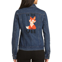 Funny, Oh For Fox Sake Ladies Denim Jacket | Artistshot