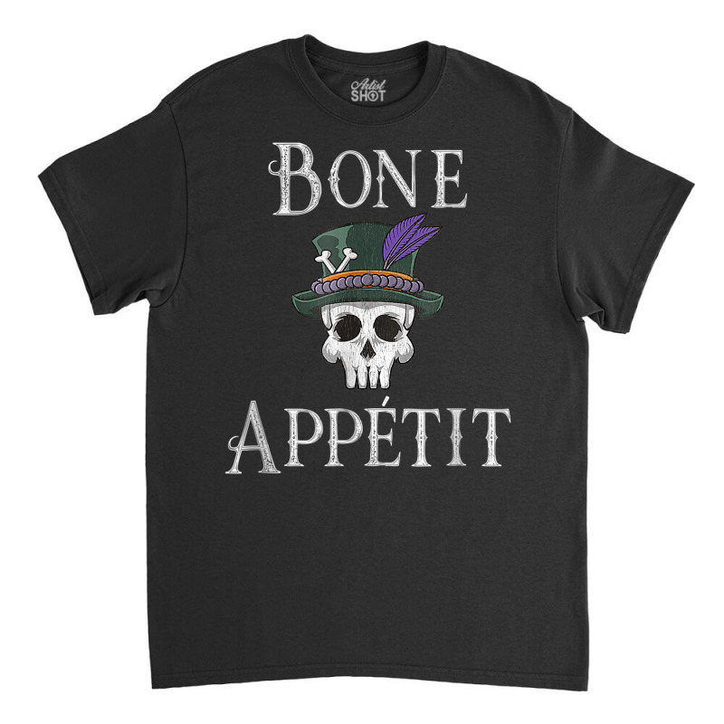 Vintage New Orleans Theme Voodoo Skull Fun Bone Appetit Pun T Shirt Classic T-shirt by katheleenweb0 | Artistshot