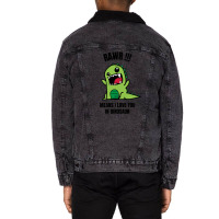 Rawr Means I Love You In Dinosaur Unisex Sherpa-lined Denim Jacket | Artistshot